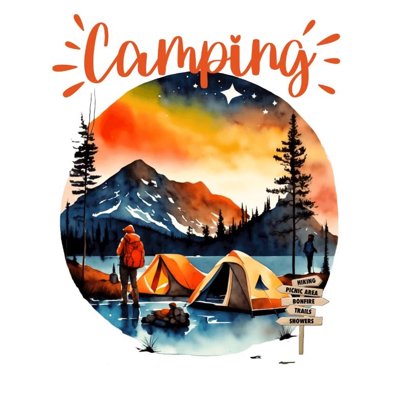Camping time - relaxing time in the forrest