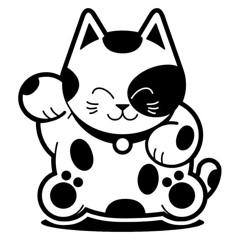 Chat chanceux