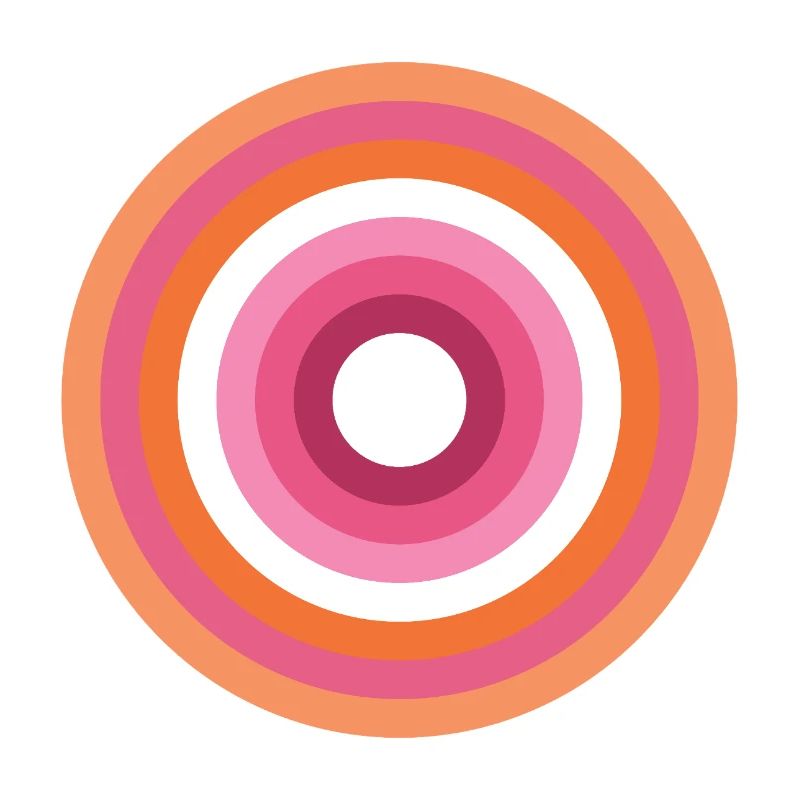 Palette Concentric Ring Lesbienne LGBTQ