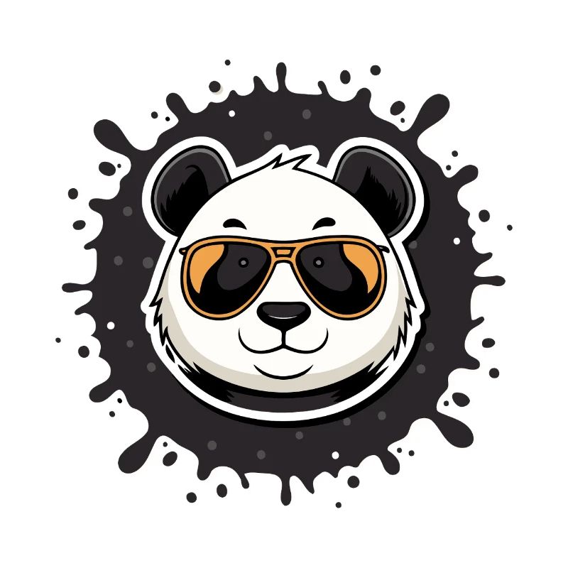 Panda chic lunettes orange splash