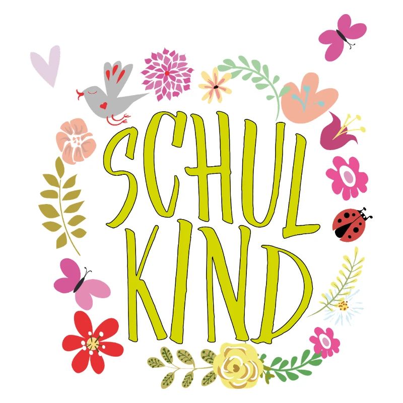 Schulkind Blumenkranz 
