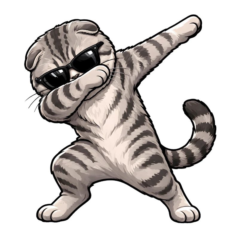 Dabbing Scottish Fold