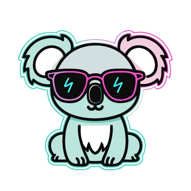 Koala neon glasses