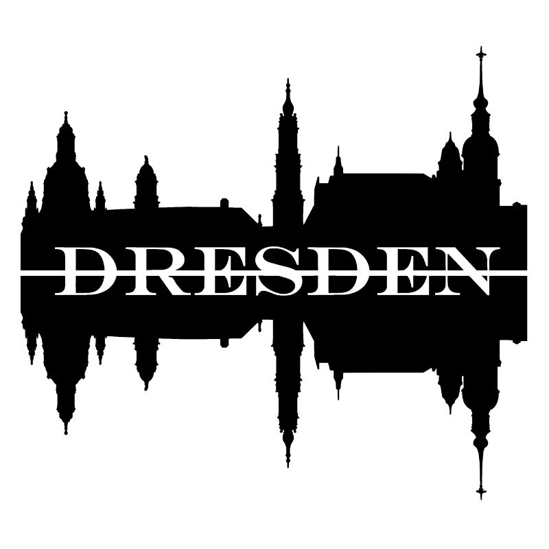Silhouette de skyline de Dresde