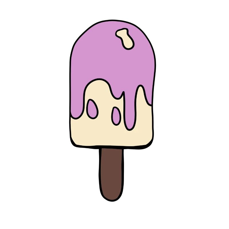 Eis farbig