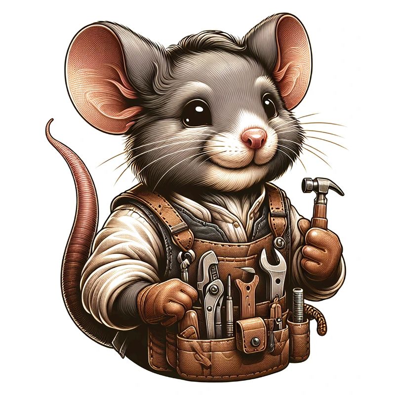 Cute Mouse Craftsman