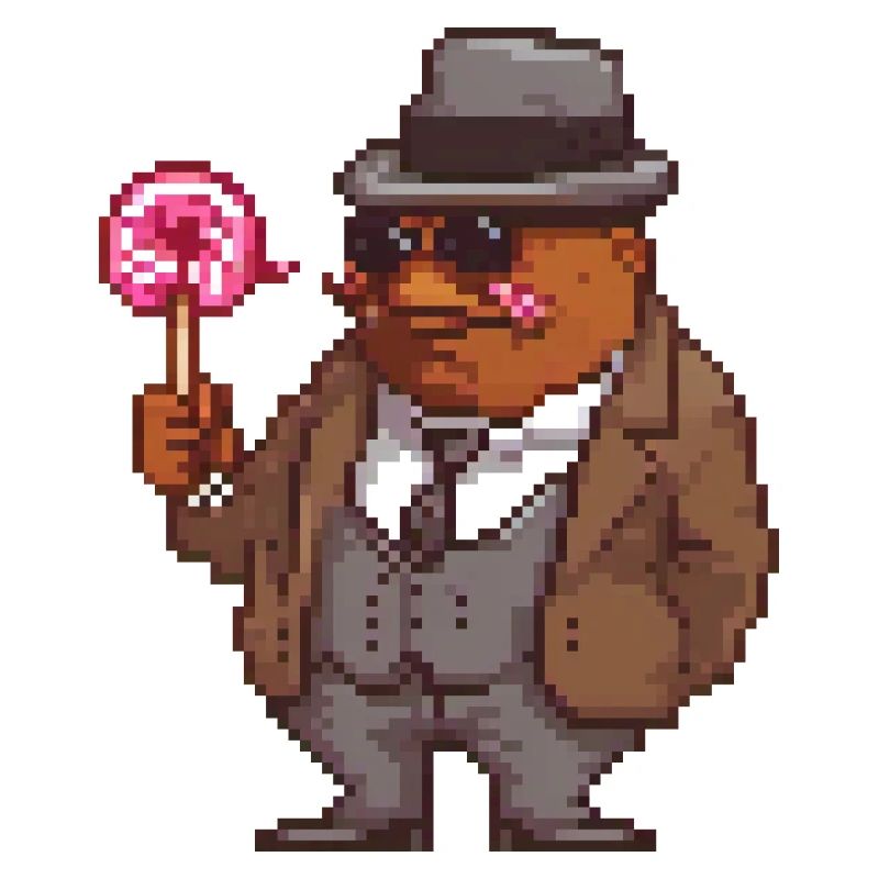 Eleganter Pixel Gentleman