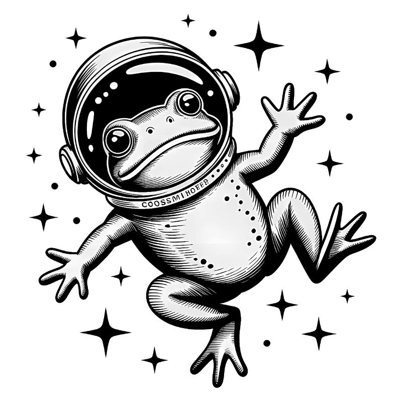 Grenouille dans l'espace - Logo Cool Astonomy