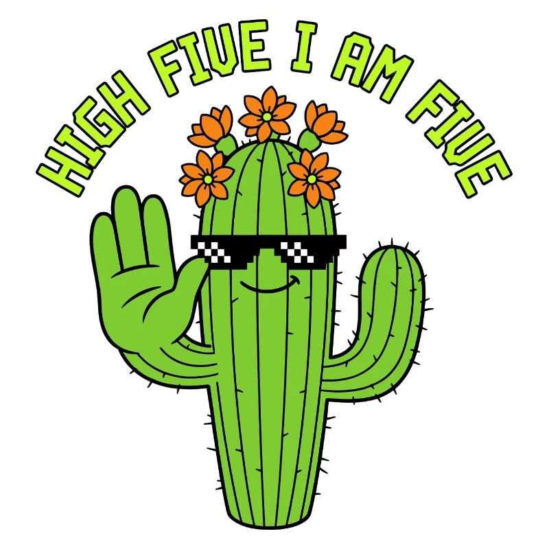 High Five Cactus 5th Birthday