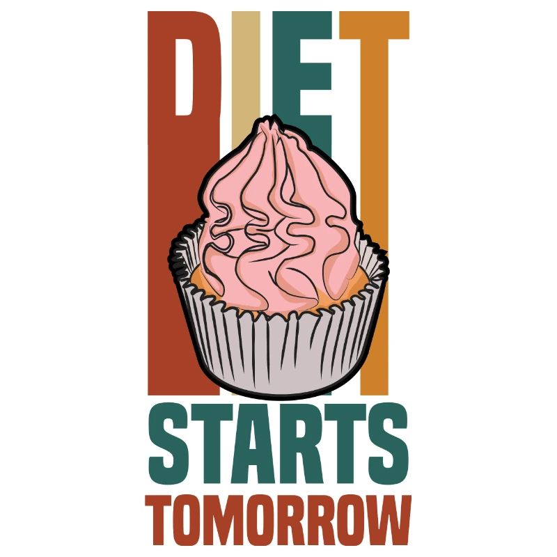 le régime commence demain (cupcake)