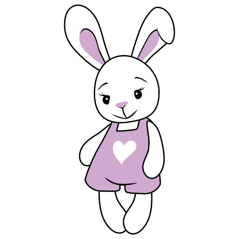 Lapin mignon de dessin animé