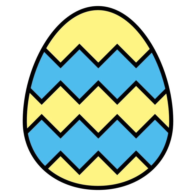 Easter egg jagged