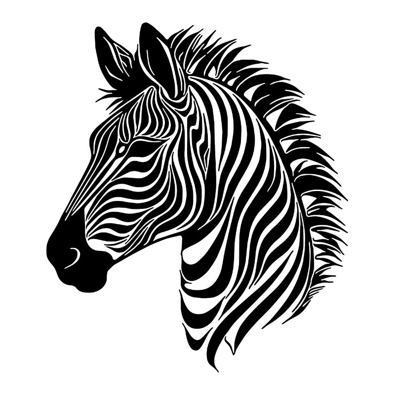 Zebra Elegant with Safari Stripe Pattern