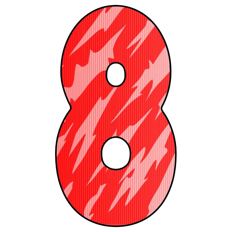 8 Red Pattern