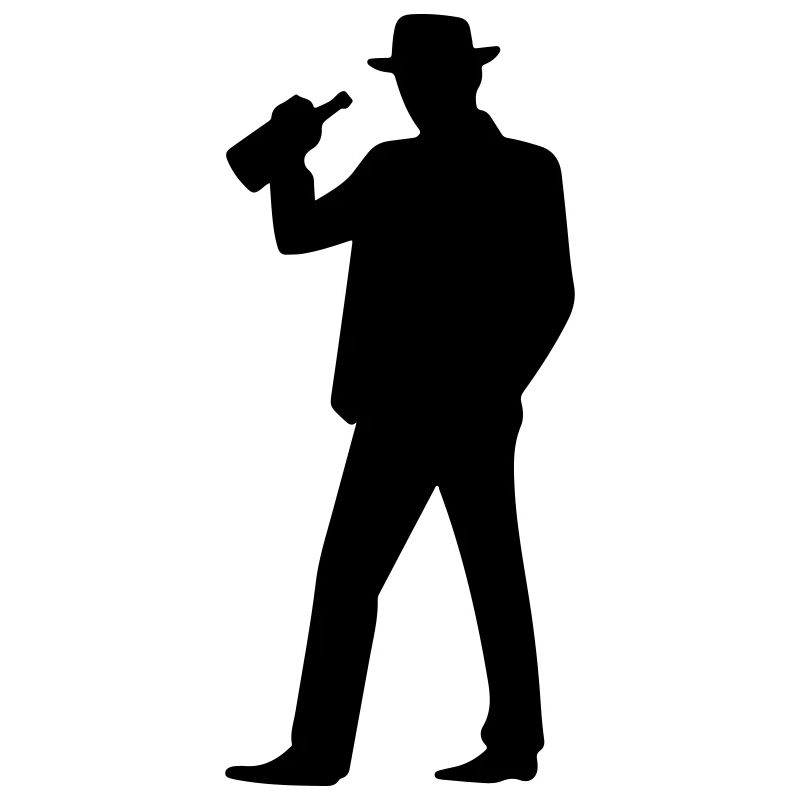 Drunk Silhouette Funny
