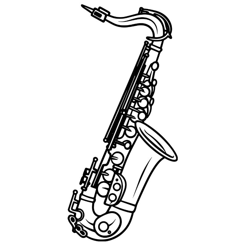Saxophone Drawing