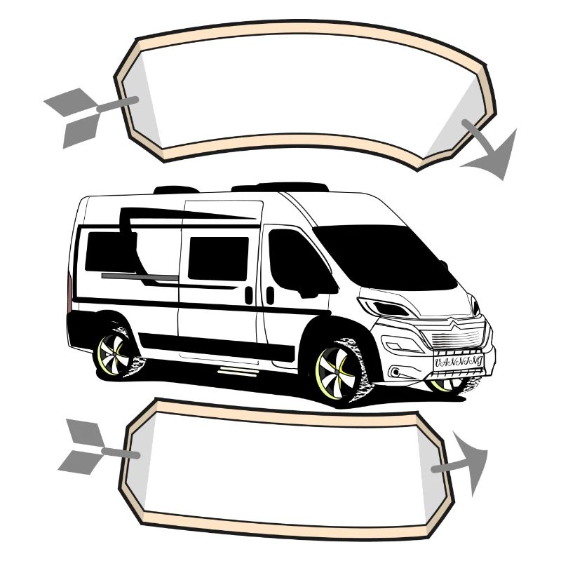 Van WS mit leerem Banner Pfeil