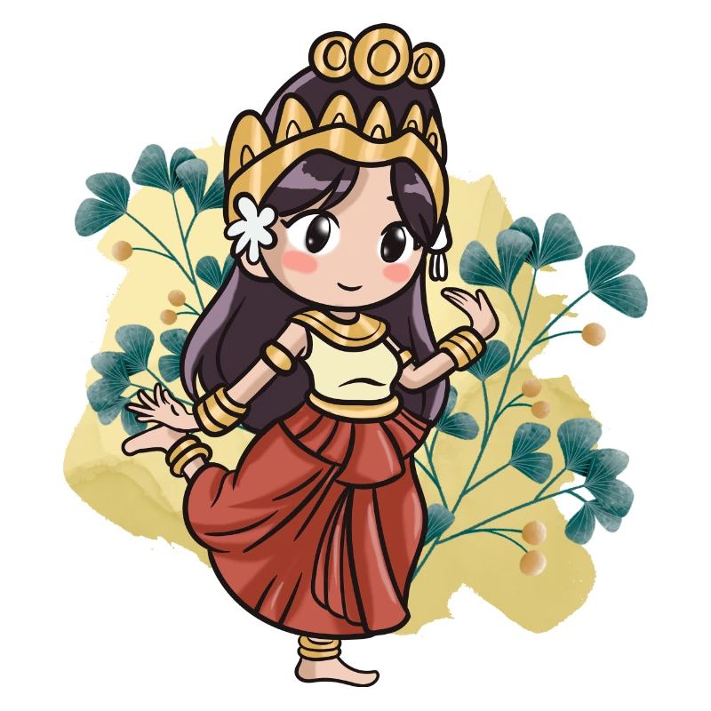 Cambodia Tradition Dance Khmer Apsara I Gift