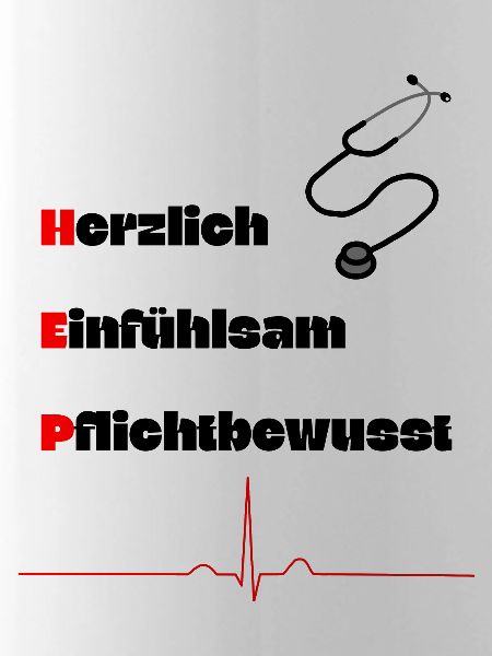 Heilerziehungspfleger HEP MFA Herz Spruch