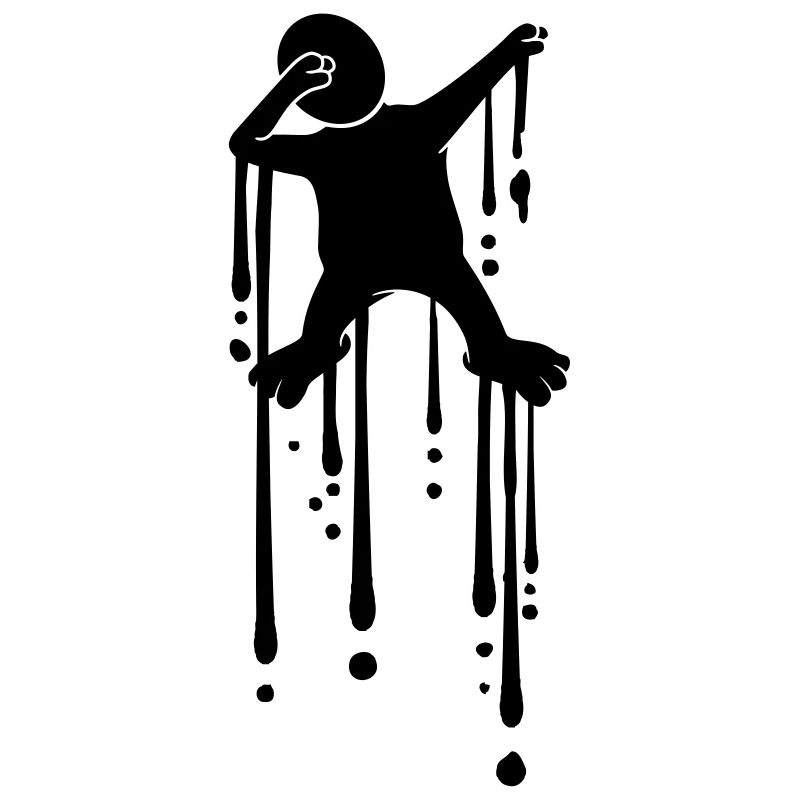 dancing drops dabbing graffiti silhouette dab tan