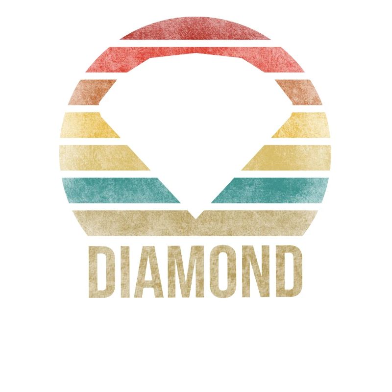 Ruby Gemstone Retro Coucher de soleil