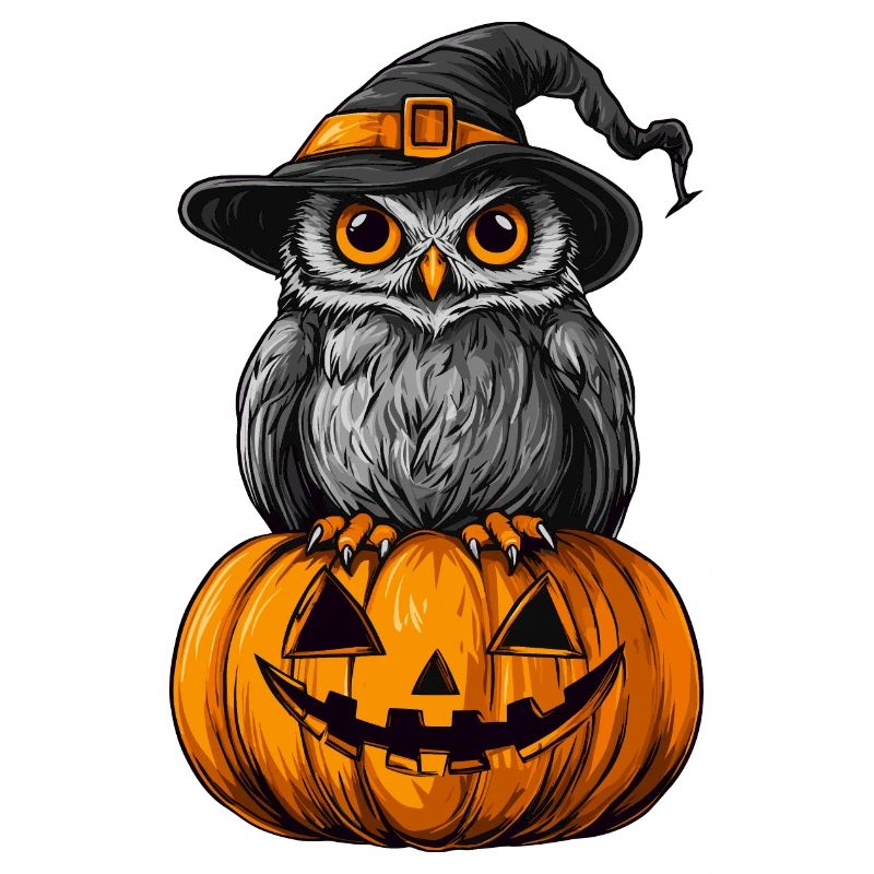 Lustige Halloween Eule
