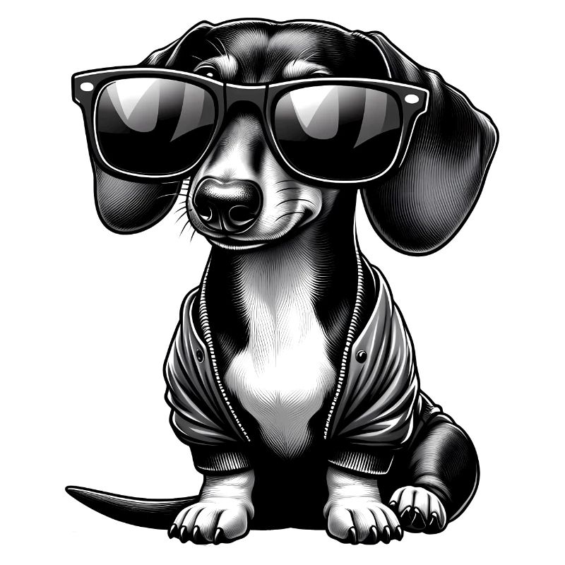 Chien teckel mignon