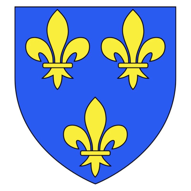 Blason royal 3 fleurs de Lys