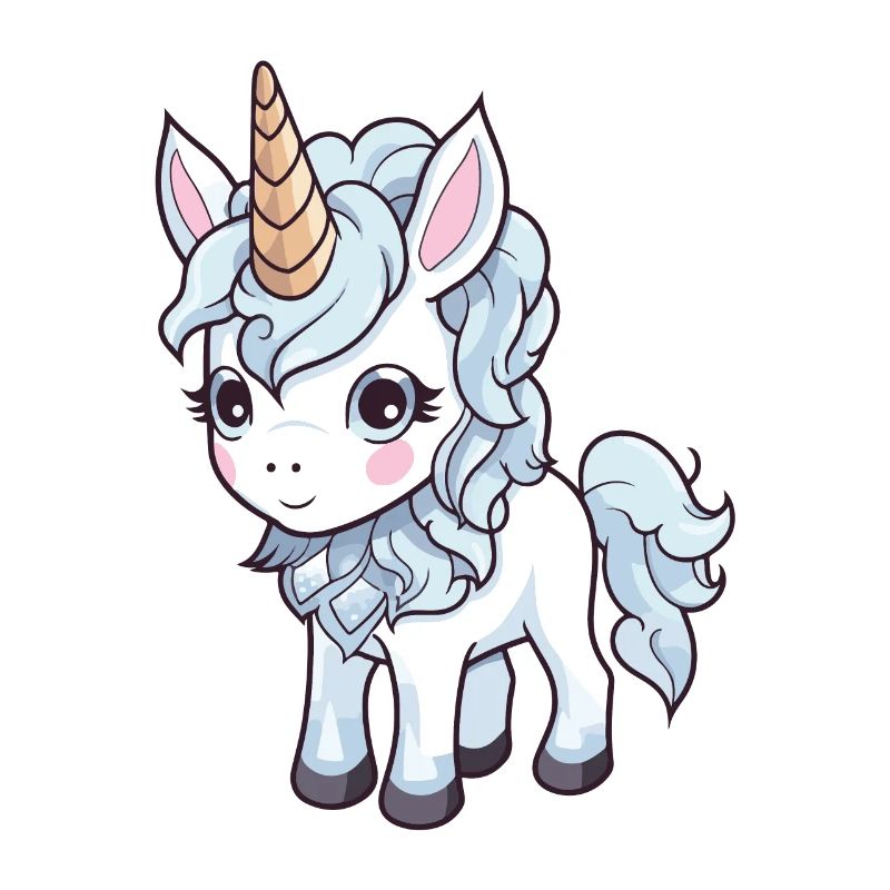 Einhorn Comic Niedlich