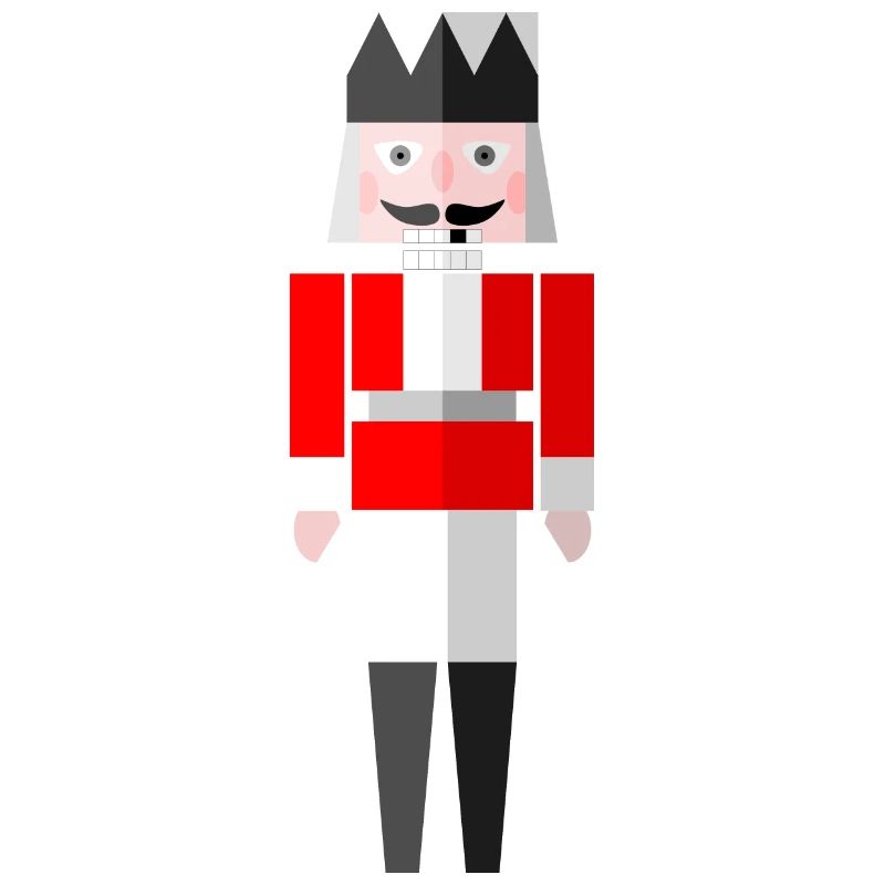 Christmas Graphic Nutcracker Red by Cultform