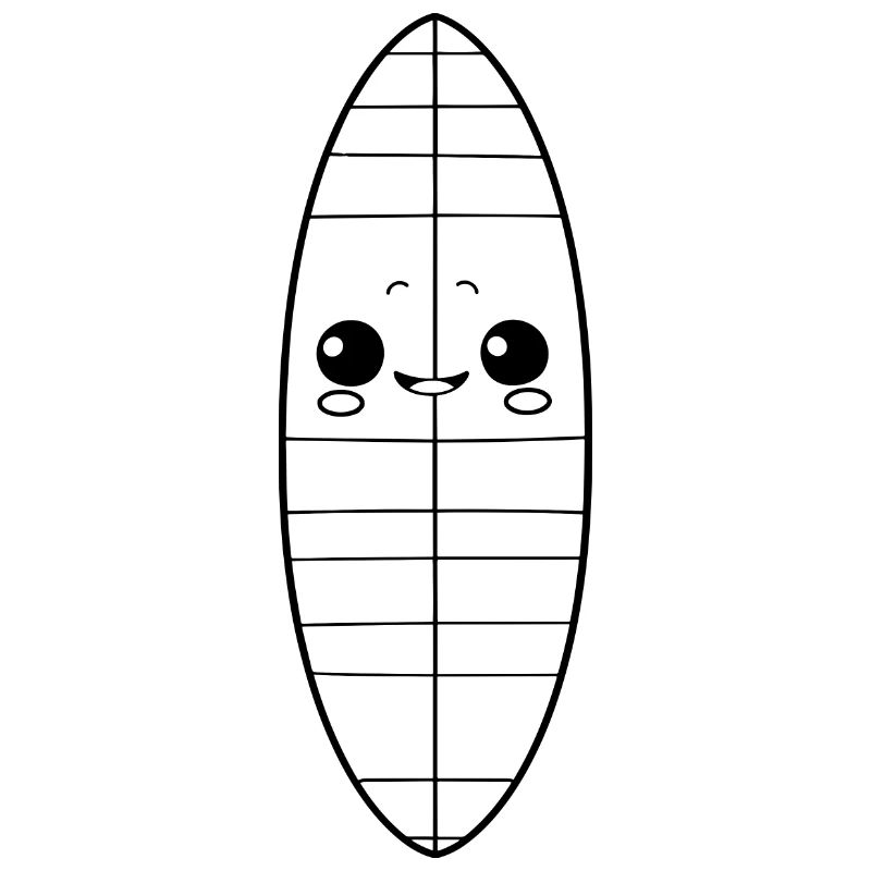 Surfbrett Comic Look