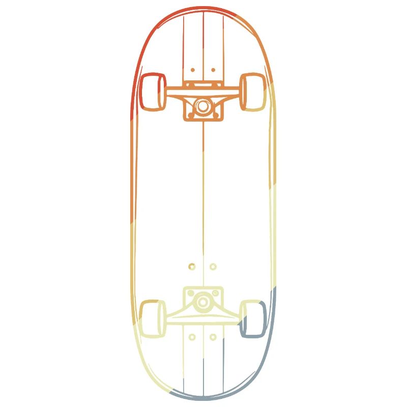 Skateboard Line Drawing