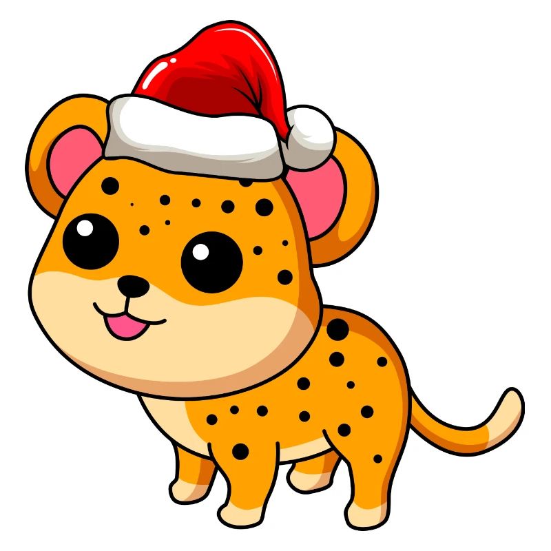 Léopard Comic Christmas