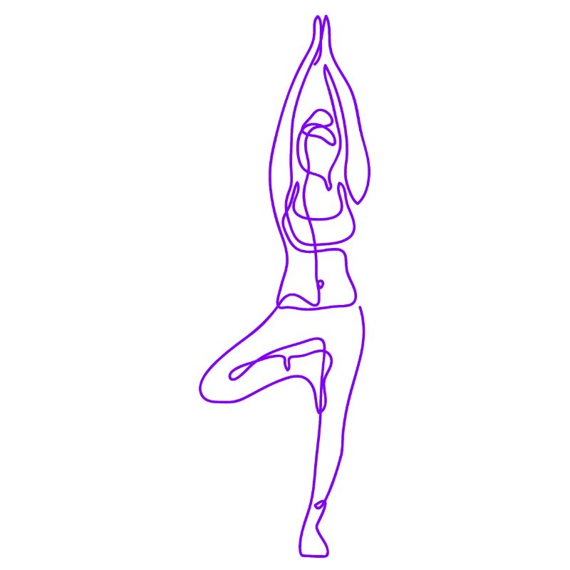 2 Yoga Vrikshasana oder der Baum | 7. Violette Flamme