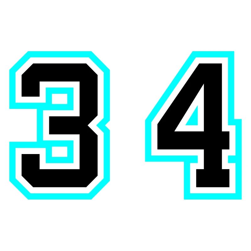 34 Symbole numérique