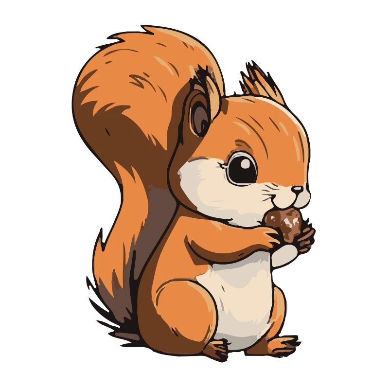 Eichhoernchen Squrirrel Comic Cute Kawaii 9