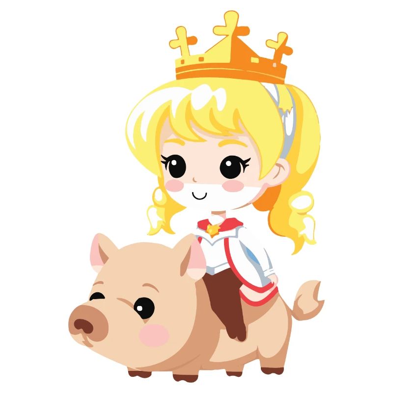 Conte de fées de princesse cochon