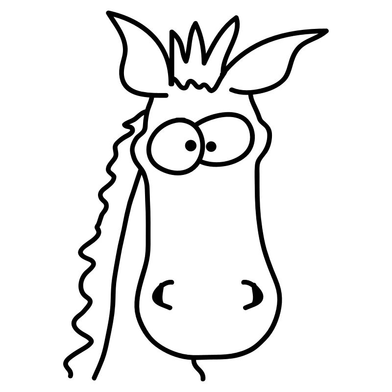 Funny Comic Horse