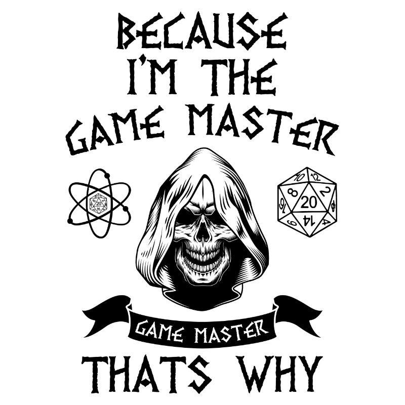 Game master nerd role playing game geek gift