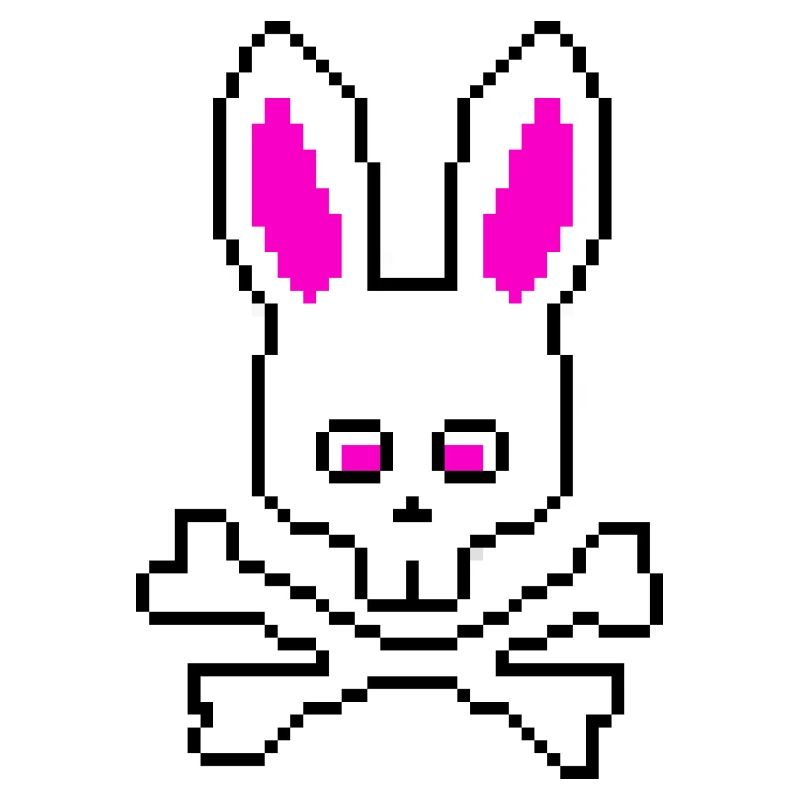 Skull Rabbit Pink