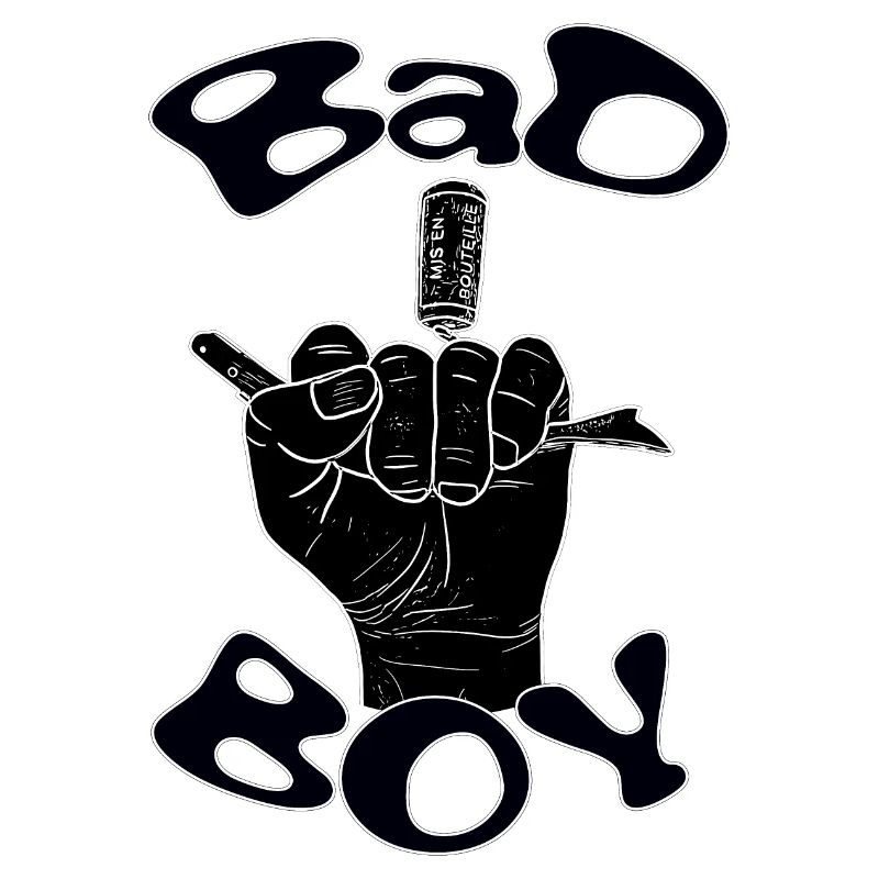 Bad Boy mit schwarzer Hand
