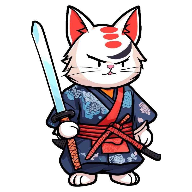 Chat samouraï #25