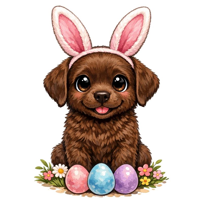 Brown Labrador Retriever Chocolate Labbi Easter