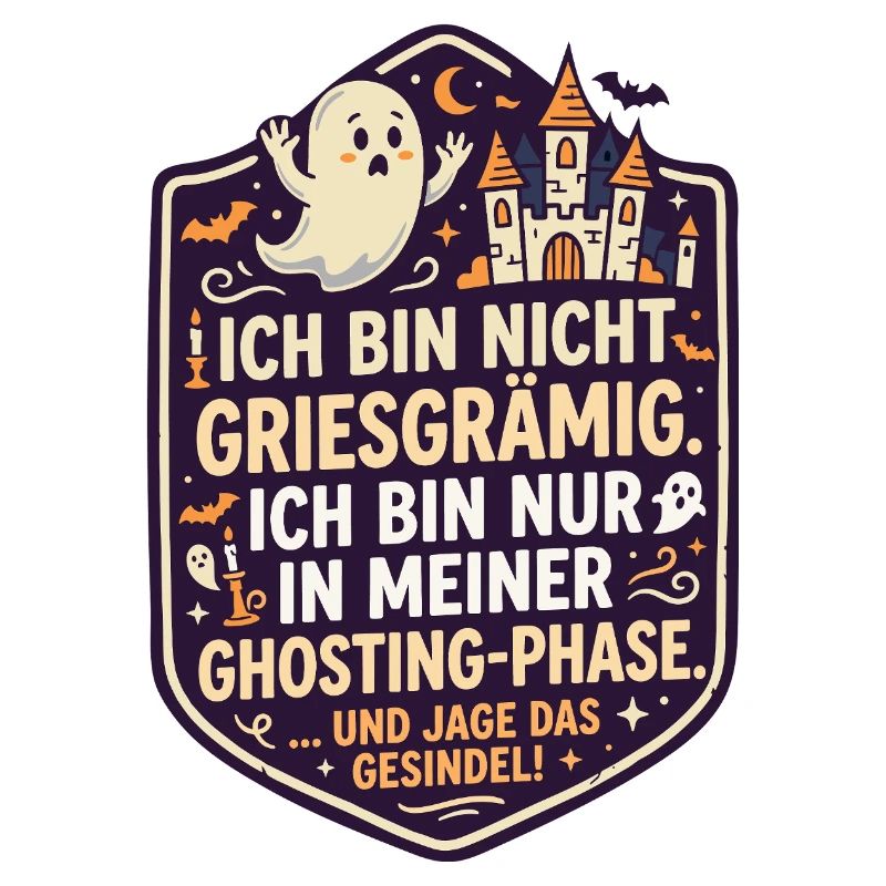 Ghosting Phase lustiger Halloween Spruch