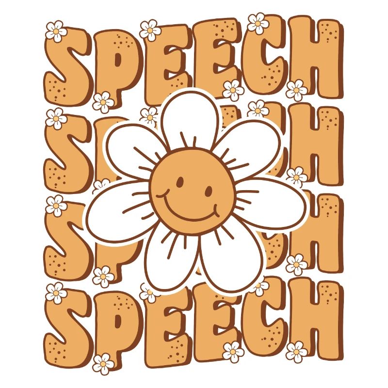 Groovy Retro Speech Language Pathologist Speech