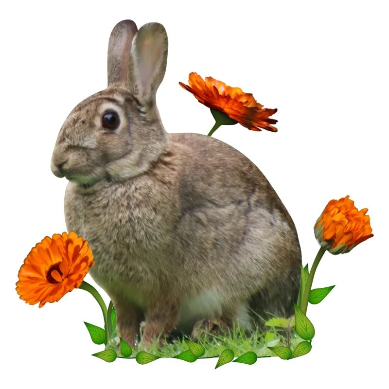 Rabbit Easter Calendula