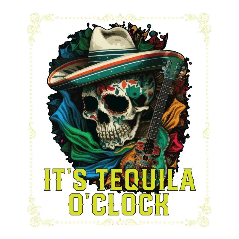 It's Tequila Oclock Alcoholic Tequila Drinker