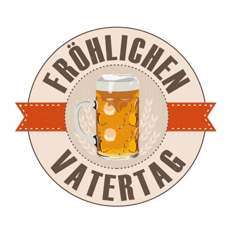 Fröhlichen Vatertag Label