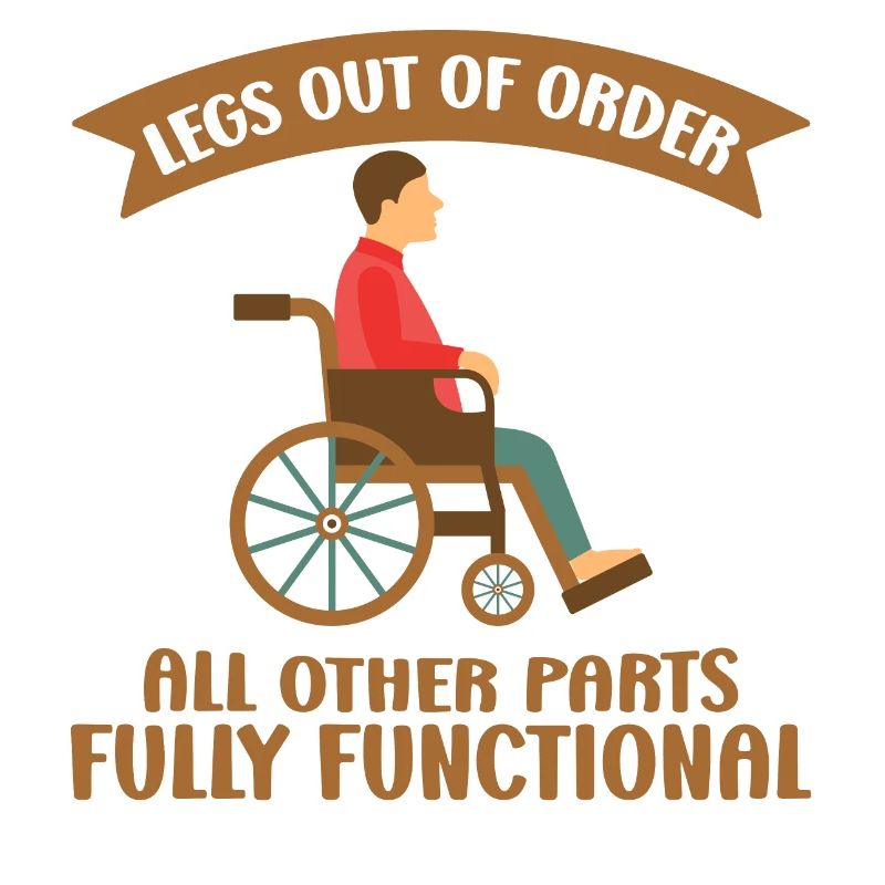 Amputation de jambe de fauteuil roulant amputation