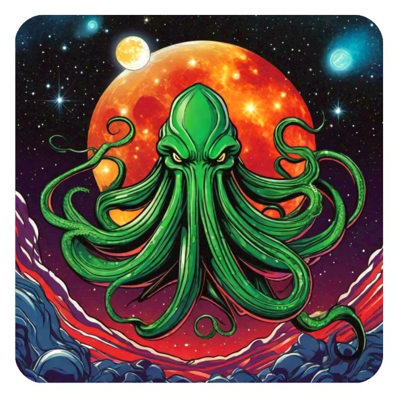 Monstre immortel de Cthulhu dans l’espace